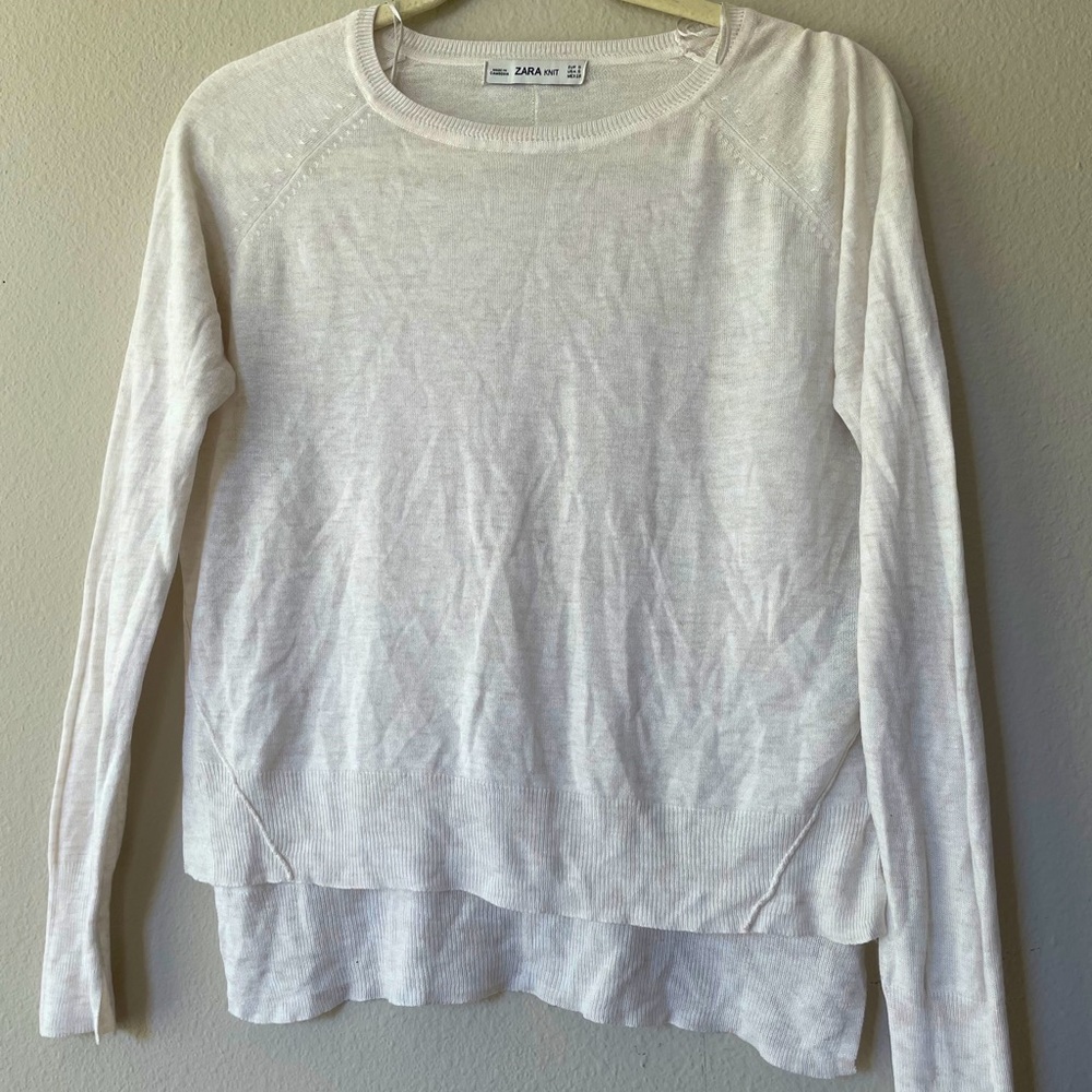 Zara white  top
